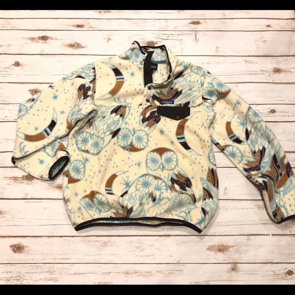 Patagonia Synchilla Snap T Fleece Medium Moon Owl